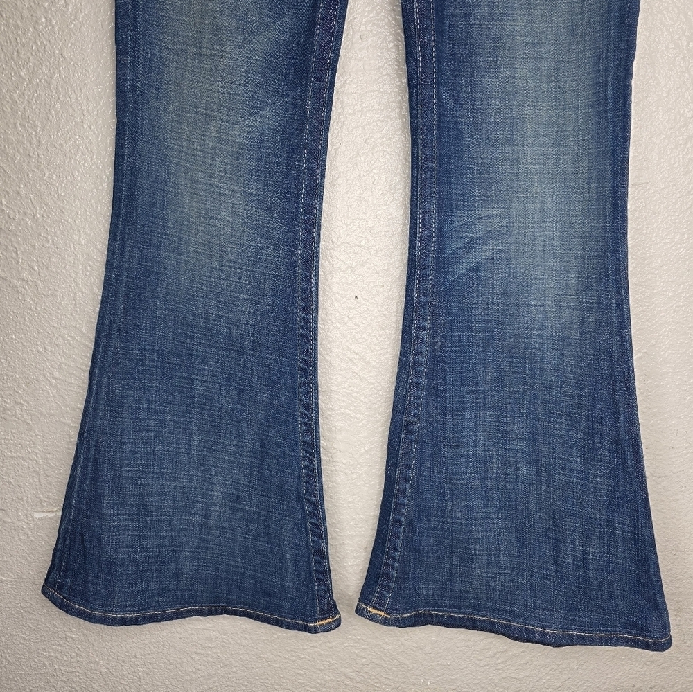 True Religion 2000s Y2k Flared Bell Bottom Women's Denim Jeans Size 28 30427 - Picture 4 of 16